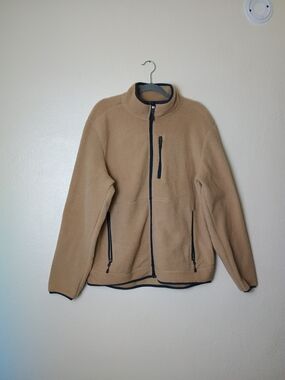 Free Country L/G(42-44) Men's Tan Full-Zip Fleece Jacket